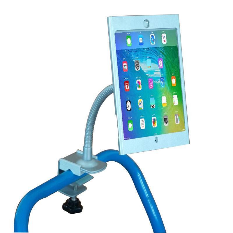 Flexible long arms gooseneck tablet pc clip mount stand support for ipad 10.5